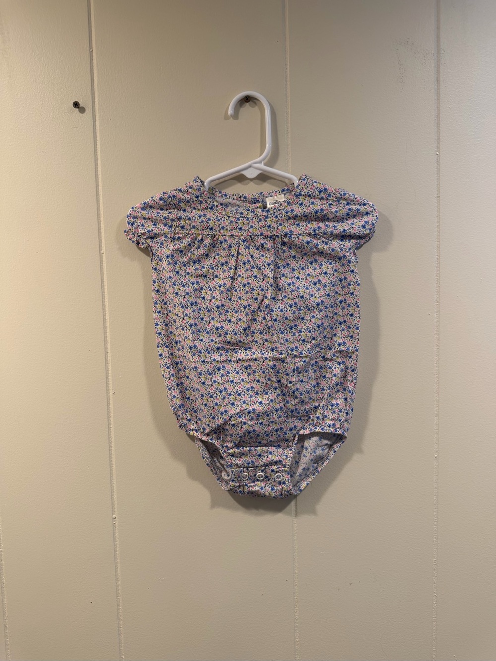 OshKosh B'gosh Floral One-Piece in Lavender, Blue, Pink